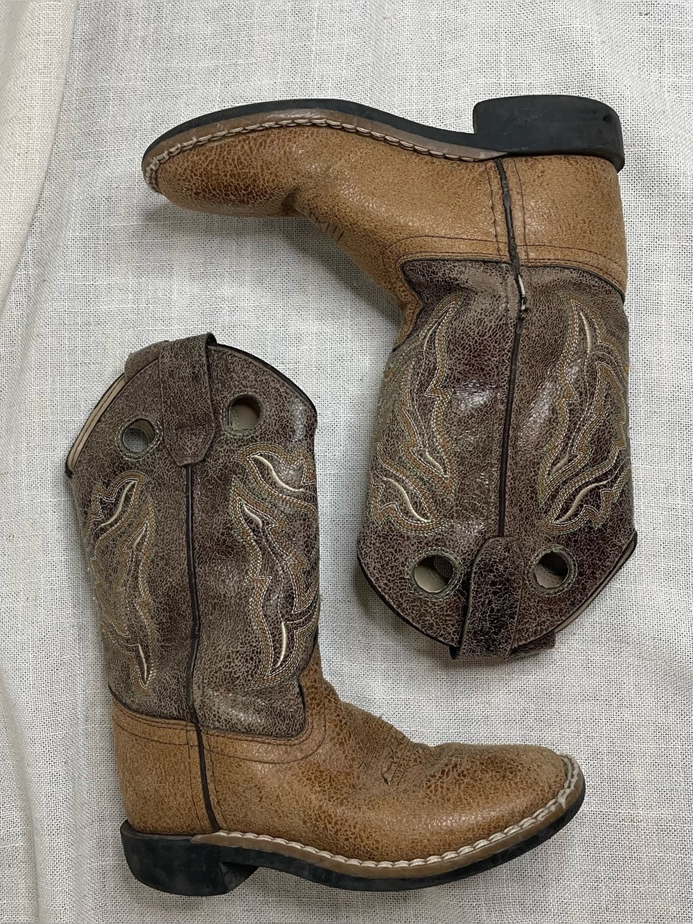 Kids Old West Cowboy Western Boots - Picture 2 of 10